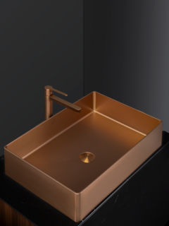 Раковина AltroBagno Solido 001023 RaSp из нержавеющей стали медь матовая